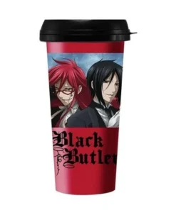Funky People Black Butler Grell and Sebastian 16oz Travel Cup