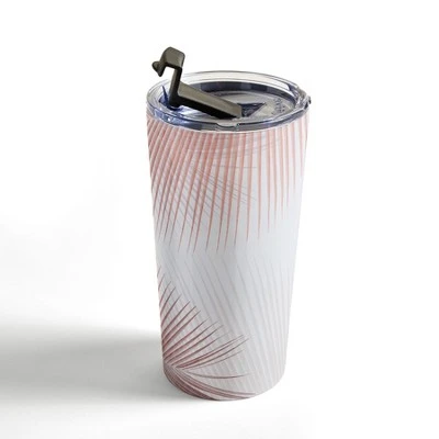 Society6 Gale Switzer Palm Leaf Synchronicity 20 oz Stainless Steel Travel Mug - Deny Designs 4 Society6 Gale Switzer Palm Leaf Synchronicity 20 oz Stainless Steel Travel Mug - Deny Designs - Image 2