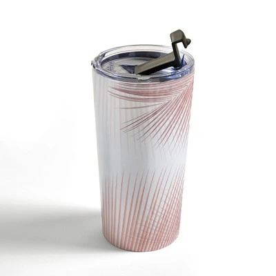 Society6 Gale Switzer Palm Leaf Synchronicity 20 oz Stainless Steel Travel Mug - Deny Designs 5 Society6 Gale Switzer Palm Leaf Synchronicity 20 oz Stainless Steel Travel Mug - Deny Designs - Image 3
