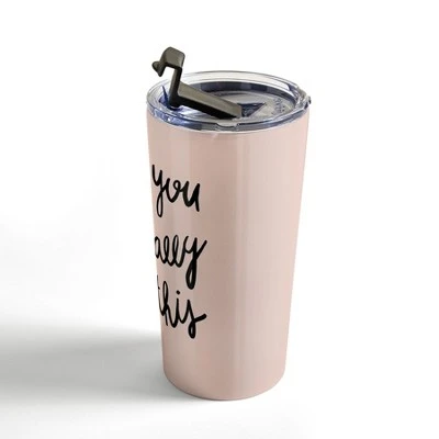 Society6 Allyson Johnson You Got This Girl 20 oz Stainless Steel Travel Mug - Deny Designs 4 Society6 Allyson Johnson You Got This Girl 20 oz Stainless Steel Travel Mug - Deny Designs - Image 2