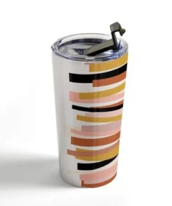 Society6 Gale Switzer Linear Stack 20 oz Stainless Steel Travel Mug - Deny Designs -Water Bottles Sales unnamed file 791