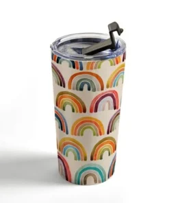 Society6 Cat Coquillette Rainbow Watercolor Retro Palette 20 oz Stainless Steel Travel Mug - Deny Designs 7 Society6 Cat Coquillette Rainbow Watercolor Retro Palette 20 oz Stainless Steel Travel Mug - Deny Designs -Water Bottles Sales unnamed file 811