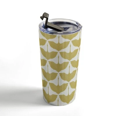 Society6 Caroline Okun Oro Domino 20 oz Stainless Steel Travel Mug - Deny Designs 4 Society6 Caroline Okun Oro Domino 20 oz Stainless Steel Travel Mug - Deny Designs - Image 2