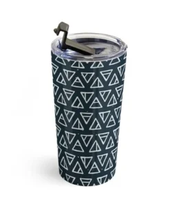 Society6 CoastL Studio Alchemical Triangles Navy 20 oz Stainless Steel Travel Mug - Deny Designs -Water Bottles Sales unnamed file 836