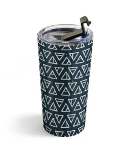 Society6 CoastL Studio Alchemical Triangles Navy 20 oz Stainless Steel Travel Mug - Deny Designs -Water Bottles Sales unnamed file 837