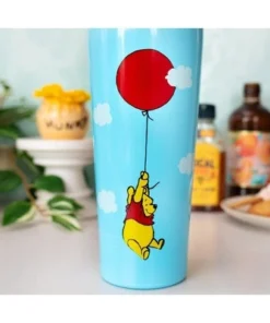 Silver Buffalo Winnie the Pooh Balloon Stainless Steel Tumbler With Straw | Holds 22 Ounces -Water Bottles Sales unnamed file 844