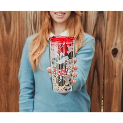 Mickey Mouse & Friends Silver Buffalo Disney Minnie Mouse Travel Tumbler with Slide Close Lid | Holds 20 Ounces 7 Mickey Mouse & Friends Silver Buffalo Disney Minnie Mouse Travel Tumbler with Slide Close Lid | Holds 20 Ounces - Image 5