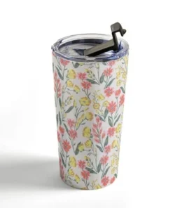Society6 Schatzi Brown Penelope Floral Summer 20 oz Stainless Steel Travel Mug - Deny Designs -Water Bottles Sales unnamed file 898