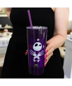The Nightmare Before Christmas Silver Buffalo Nightmare Before Christmas Jack Hands 22oz Stainless Steel Tumbler w/ Straw -Water Bottles Sales unnamed file 928