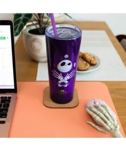 The Nightmare Before Christmas Silver Buffalo Nightmare Before Christmas Jack Hands 22oz Stainless Steel Tumbler w/ Straw -Water Bottles Sales unnamed file 929