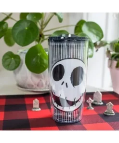 The Nightmare Before Christmas Silver Buffalo Nightmare Before Christmas Jack Face 20oz Double Wall Travel Tumbler 11 The Nightmare Before Christmas Silver Buffalo Nightmare Before Christmas Jack Face 20oz Double Wall Travel Tumbler -Water Bottles Sales unnamed file 955