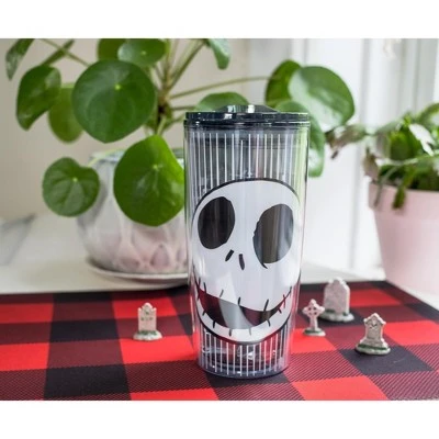 The Nightmare Before Christmas Silver Buffalo Nightmare Before Christmas Jack Face 20oz Double Wall Travel Tumbler 7 The Nightmare Before Christmas Silver Buffalo Nightmare Before Christmas Jack Face 20oz Double Wall Travel Tumbler - Image 5