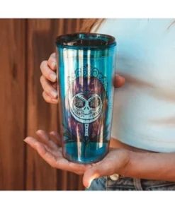 Toynk Silver Buffalo Disney Nightmare Before Christmas Sugar Skulls Plastic Travel Tumbler with Lid -Water Bottles Sales unnamed file 959
